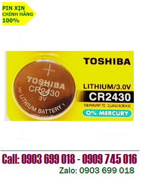 Pin 3V lithium Toshiba CR2430 chính hãng Toshiba